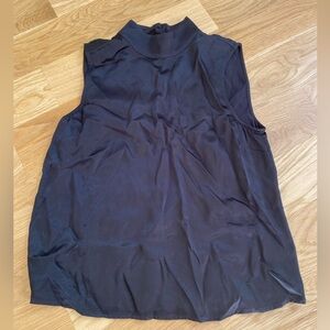 Rails Satin Black Sleeveless Mock Neck Top. WORN ONCE